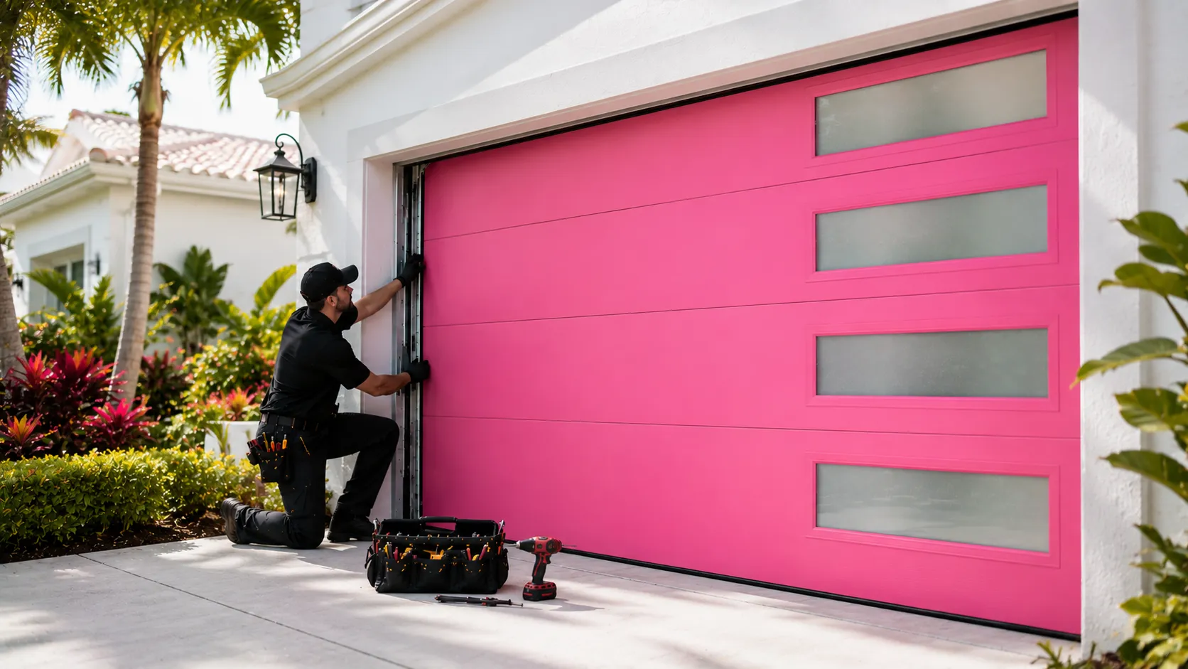 Garage door service in Kansas City